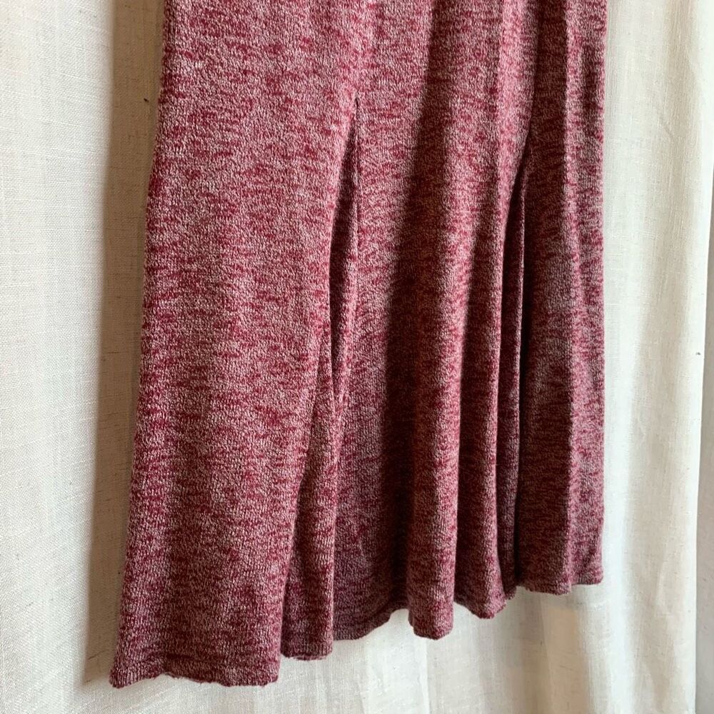 Eva Mendes Ribbed Knit Midi Skirt Womens Size L Soft Stretch Casual Romantic - Picture 4 of 14